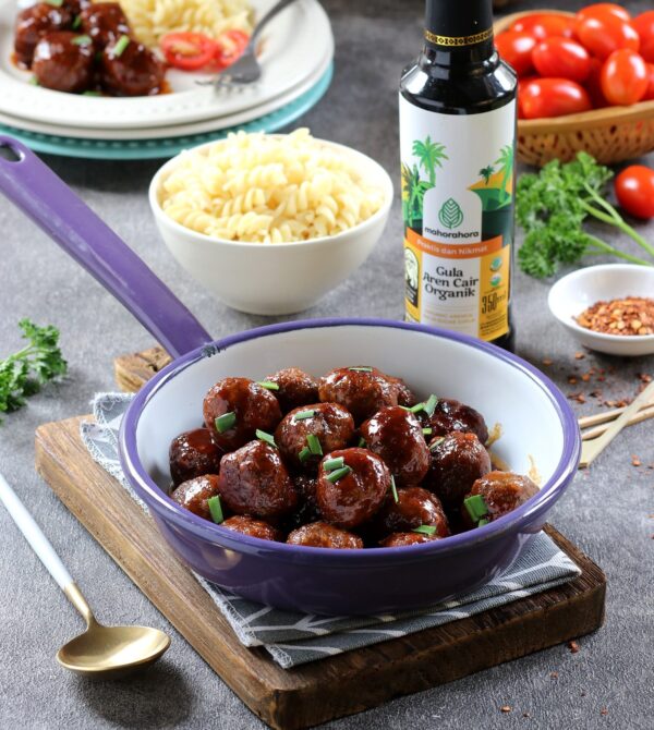 Resep Sweet Bbq Meatbals Dengan Mahorahora Gula Aren Mahorahora